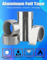 Rubans adhésifs en aluminium résistants aux hautes températures, imperméables, utilisés pour la climatisation, ruban en aluminium de 2 pouces