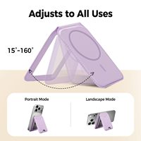 Dompet Ponsel Magnetik Dengan Cermin Rias Dompet Kulit Mag Safe Tempat Kartu untuk iPhone 18 17 16 15 14 13 dengan Penyangga yang Dapat Disesuaikan