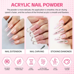Poudre Acrylique <span class=keywords><strong>Dip</strong></span> 2-en-1 Haute Qualité pour Ongles, Application Facile, Sans HEMA, Marque Personnalisable, 1oz 30g, Fournitures Cosmétiques - Product Image 4