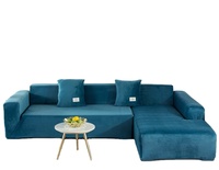 Bọc Ghế Sofa Nhung Trang Chủ/Văn Phòng/Khách Sạn Ghế Sofa 3 Chỗ Có Thể Tháo Rời Tấm Bọc Nhung Hình Chữ L Bao Gồm Tất Cả