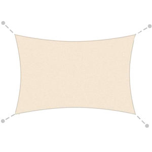 חם מפרש עמיד למים פולי בז 'שמש מפרש חוף צל מפרש חופה ביתן & פרגולה - Product Image 2