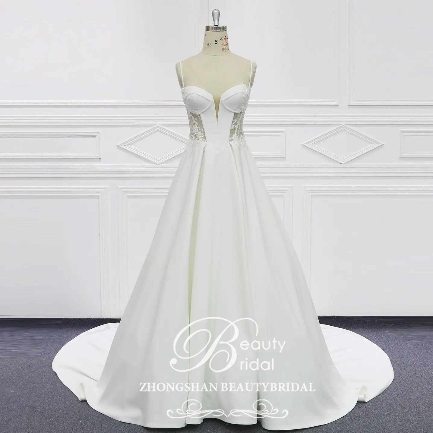 Beauty Bridal 2024 New Collection Luxury Elastic Satin Special Design Bridal dress Wedding Dress