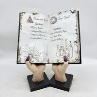 Libro de Hechizos de Resina Personalizado OEM, Diario de Bruja Hecho a Mano de Poliresina, Adorno de Halloween, Fabricante de Figuras