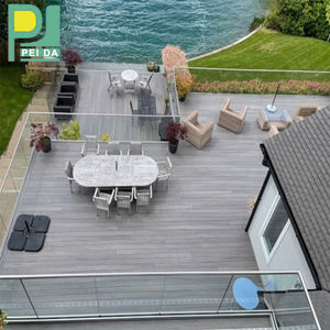 Tarima de WPC Gris Moderna y Duradera, Sistema de Bloqueo Doble, Antideslizante, <span class=keywords><strong>Resistente</strong></span> <span class=keywords><strong>al</strong></span> Fuego, para Balcón, Ecológica e Impermeable - Product Image 2