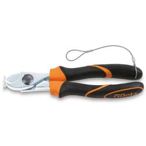 Cortadores de cables BETA - 011324143 para cables aislados de cobre y aluminio, mangos bi-material, herramientas atadas, - Product Image 1