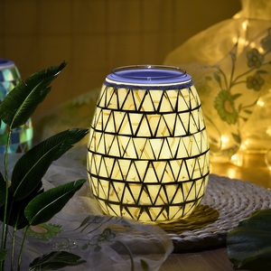 Factory Outlet Unique Electric Mosaic Glass Candle Wax Melter <strong>Scented</strong> <strong>Oil</strong> <strong>Burner</strong> for Home Fragrance - Product Image 2