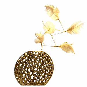 Jarrones de flores de aluminio dorado de lujo para decoración del hogar 2024 nueva llegada Decoración de mesa decoración de centro de mesa de boda - Product Image 3
