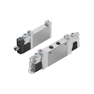วาล์วนิวแมติกโซลินอยด์ VUVG-LK14-M52-AT-G18-1H2L-S 5/2 ทาง ขนาด G1/8 24V DC วาล์วควบคุมลมสำหรับระบบอัตโนมัติ - Product Image 2