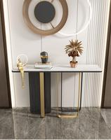Armoire d'entrée de terrasse Xuanguan en marbre simple moderne Plaque d'entrée murale simple moderne Table d'entrée de terrasse à vue d'extrémité