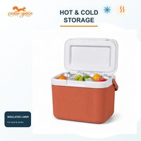 Glacière Cedar Space 5L 15L 25L avec thermomètre intégré, isolée et étanche pour le camping, la voiture, les pique-niques et l'usage commercial