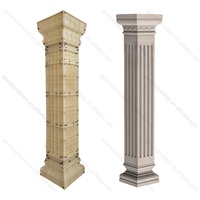 Moule de colonne en plastique de style européen, forme de pilier romain, moule carré pour colonnes en béton, moules pour piliers de maison, designs de colonnes