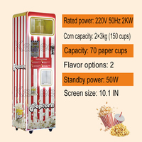 Distributeur automatique de pop-corn entièrement à air chaud Machine à pop-corn aromatisée à pièces Acheter un produit en forme