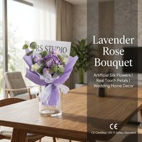 Handgebreid gebreid garen gedroogd rozenboeket cadeaudoos, handgemaakte kunstbloemen, Moederdag huisdecoratie, kant-en-klaar cadeau