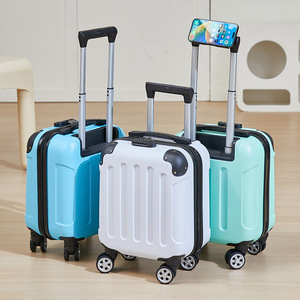 <span class=keywords><strong>Valigia</strong></span> <span class=keywords><strong>da</strong></span> Viaggio 14 Pollici con Manico Retrattile, Protezioni Angolari, Supporto per Telefono, Approvata come Bagaglio a Mano - Product Image 1