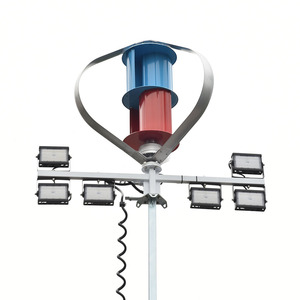 Ветроэнергетика Солнечная световая башня с ветровой турбиной - Product Image 4