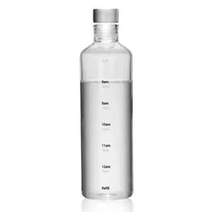 Transparent Plastic Drinkware 550ML <b>Time</b> Scale Cups Leak-Proof Clear <b>Water</b> <b>Bottle</b> for Daily Drinking - Product Image 6