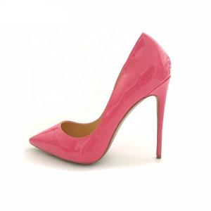 Wholesale New Pointed Toe Pink High <b>Heels</b> <b>Red</b> Bottom Pumps Women's Stiletto <b>Shoes</b> 8CM 10CM 12CM for Party Club - Product Image 3