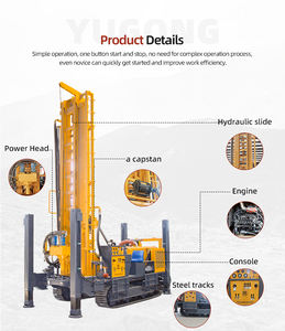 YUGONG 800M 공압 암벽 드릴 다이아몬드 코어 드릴링 리그 코어 샘플 지질 기술 드릴 리그 판매 - Product Image 6
