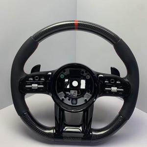 Volant en cuir en forme de <span class=keywords><strong>D</strong></span> avec marque de centrage rouge et poignée sculptée pour C/E/CLA/GLC/GLE/CLS/<span class=keywords><strong>GLA</strong></span>/GLB - Product Image 2