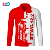 Byval-polo de golf 100 poliéster con estampado digital, polo deportivo de secado rápido que absorbe la humedad, polo de sublimación personalizado para hombre