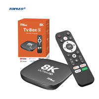 Decodificador Topleo 4K Smart TV Box con WiFi Certificado Onn, Set-Top Box I96 8K TV Box Android