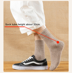 INS Pure Color Thick Wool <strong>Socks</strong> Women Tube <strong>Socks</strong> Thickened Warm Terry Towel <strong>Socks</strong> - Product Image 2