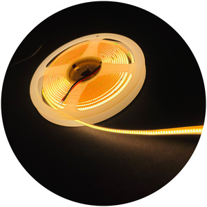 Striscia di striscia di fibra di 528 alta Cri 90 COB taglio libero 3000K 4000K 6000K 8mm striscia striscia di striscia di luce 24v ovunque libero taglio pannocchia Led - Product Image 5