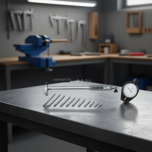 Juego de indicadores de dial Fervi Bore Gauge 50-180mm para medición de precisión - Product Image 3