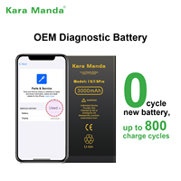 Baterai Ponsel OEM Kara Manda untuk iPhone dengan Papan Proteksi Diagnostik Menunjukkan Kesehatan Baterai 100% untuk iPhone 12 12Pro
