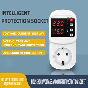 110VAC 120VAC Din Rail Pantalla dual Ajustable Sobre voltaje Corriente y bajo voltaje Dispositivo de protección Relé <span class=keywords><strong>protector</strong></span> - Product Image 3