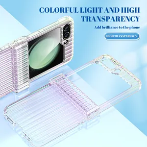 Mobile Phone Cases For Samsung Foldable Screen Galaxy Z Flip 5 Phone Colorful Hinge Zflip5 All-Inclusive Protective Case