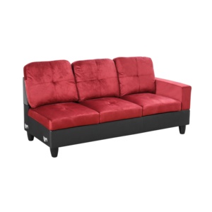 Comfortable Fabric Sectional <b>Sofa</b> Set with Crescent-Shaped Stainless Steel <b>Legs</b> <b>for</b> Living Room and Gym Hotel Style - Product Image 3