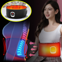 Ceinture de massage électrique pour le dos avec chaleur, vibrations et contrôle du temps pour soulager les douleurs lombaires et musculaires
