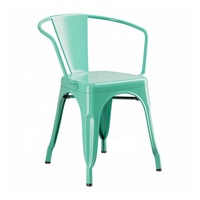 Chaise de salle à manger pivotante industrielle en métal avec structure en fer, design moderne et élégant pour la maison, le bureau, le bar, la salle de sport, le parc et l'appartement
