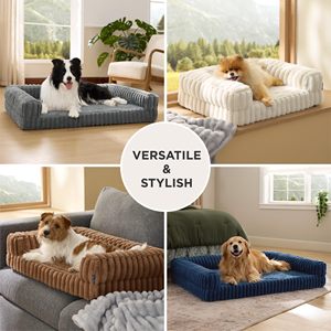 Lit orthopédique pour petits chiens, canapé-lit pour chien moyen en mousse à mémoire de forme avec housse lavable - Product Image 5