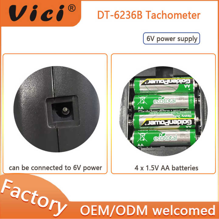 Tachimetro Digitale Portatile DT6236B - Misura Velocità A Contatto E Fotoelettrica, Con Memoria Dati, LCD - Foto 12