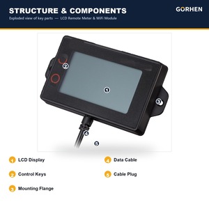 Plug-in-LCD-Fernmessgerät MT50, WiFi-Kommunikationsmodul, Echtzeit-Datenmonitor für GORHEN Solarladeregler-Geräte - Product Image 6