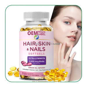 Suplemento para Cabello, Piel y Uñas Ausreson OEM, Vitaminas Blanqueadoras de la Piel, Colágeno, Biotina, Cápsulas Blandas para Cabello, Uñas y Piel - Product Image 2