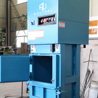 Presse à balles verticale hydraulique pour le recyclage des déchets, compacte, semi-automatique, haute efficacité