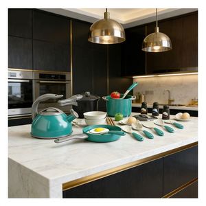 Ensemble de jouets de cuisine pour tout-petits : Table de chef, brûleur, robinet, armoire et accessoires pour l'apprentissage, le développement, le jeu d'imitation et le plaisir à la maison - Product Image 6