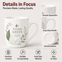 Tasses en céramique personnalisées OEM ODM, tasse à café personnalisée 11 oz, tasse à café en céramique avec logo pour café, boutique de cadeaux