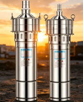 Pompe submersible multi-étages en acier inoxydable, pompe de surpression, pompe à vide, pompe à eau, pompe centrifuge haute pression 2HP 220V