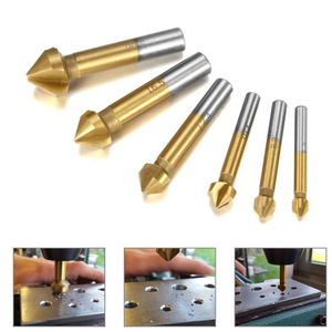 <b>Chamfering</b> <b>Tool</b> Set 6.3 To 20.5mm High Accuracy For Woodworking Milling Cutter Countersink Hole Opener Lathe Use - Product Image 5