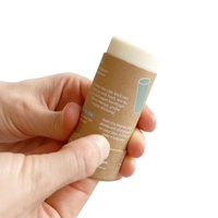 Bâton de déodorant naturel en papier kraft Design étanche à l'humidité Tube cylindrique push-up portable Taille personnalisée