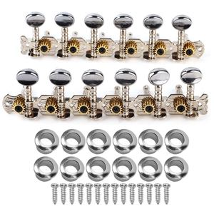 Clavijas <span class=keywords><strong>de</strong></span> Afinación para Guitarra <span class=keywords><strong>de</strong></span> <span class=keywords><strong>12</strong></span> <span class=keywords><strong>Cuerdas</strong></span>, Metálicas, Abiertas, Repuestos para Instrumentos Musicales - Product Image 3