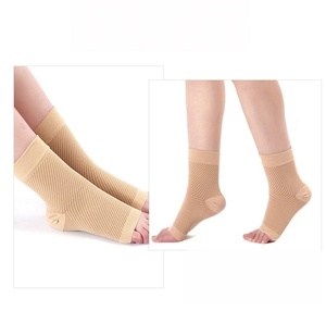 <b>Compression</b> Ankle <b>Socks</b> Breathable Knitted Solid Color Support for Daily Life Casual Wear Thin Spandex Polyester Adult Summer - Product Image 1