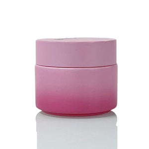 Frascos de Vidrio Opal con Logotipo Personalizado, Laterales Rectos, Rojo Rosado, Herméticos, 15g 30g 50g 100g, Recipientes de Vidrio de Colores con Tapas de Plástico - Product Image 2