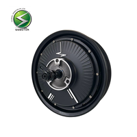 QSMOTOR 10 Inch V3 1200W35H Motor DC Tanpa Sikat Flywheel Konstruksi Magnet Permanen Rem Cakram Tahan Air Sepeda Listrik IE4