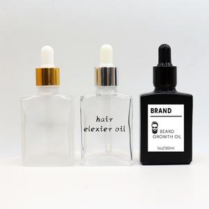 Etiqueta Personalizada, Botella de Vidrio Vacía de 1oz 30ml para Aceite de Crecimiento de Barba, Envase Cosmético con Gotero, Botella de Suero Esencial para el Cabello de 50ml 100ml - Product Image 1