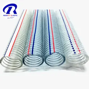 PVC flexible medizinisch verstärkte Rohre transparenter PvC-Stahldrahtschlauch